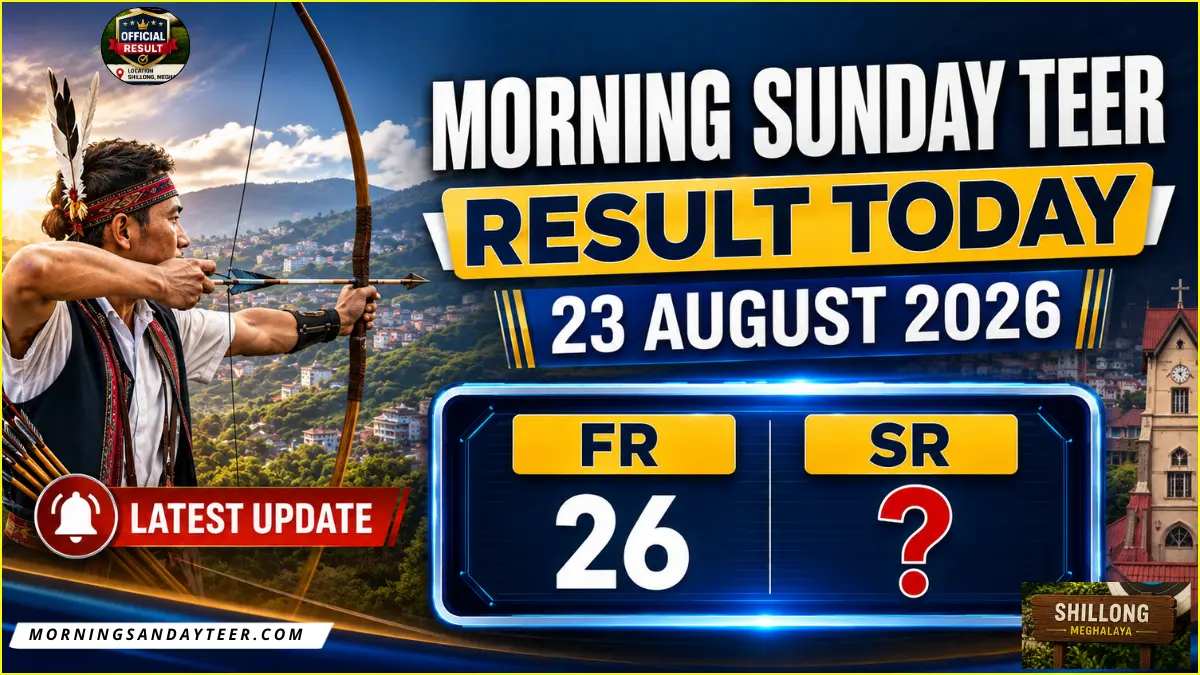 Morning Sunday Teer Result Today 23 August 2026 – FR, SR and Latest Update